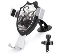 HEBVNJF Car Phone Holder Universal Black and White Octopus and Ship Car Phone Mount for Car Dashboard Windshield Air Vent