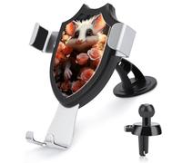 HEBVNJF Car Phone Holder Universal Cartoon Opossum and Roses Car Phone Mount for Car Dashboard Windshield Air Vent
