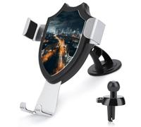 HEBVNJF Car Phone Holder Universal City Night View Car Phone Mount for Car Dashboard Windshield Air Vent