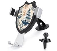 HEBVNJF Car Phone Holder Universal Lighthouse Sailboat Octopus Car Phone Mount for Car Dashboard Windshield Air Vent