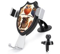 HEBVNJF Car Phone Holder Universal Owls Birds Car Phone Mount for Car Dashboard Windshield Air Vent