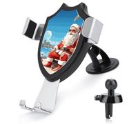 HEBVNJF Car Phone Holder Universal Santa Claus at Beach Car Phone Mount for Car Dashboard Windshield Air Vent