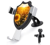 HEBVNJF Car Phone Holder Universal Sunshine Sunflower Field Car Phone Mount for Car Dashboard Windshield Air Vent