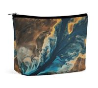 HEBVNJF Travel Makeup Bag Portable Cosmetic Bag Complex Landscape Makeup Storage Bag for Women/girl, Complex Landscape, One Size