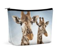 HEBVNJF Travel Makeup Bag Portable Cosmetic Bag Red Ladybugs Makeup Storage Bag for Women/girl, Necks of giraffe, One Size