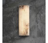 HEBXMF 11.8 Inch Alabaster Wall Light, Hardwired LED Light Source Wall Sconce, Nordic Minimalist Style Wall Lamp, Restaurant Living Room Corridor Decoration Light Fixtures