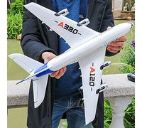 HEBXMF Adult Outdoor RC AirPlane,A-380 Rc Glide Machine 2.5CH Smooth Gyroscope RC Aircraft After LED Light,3D Stunt Fly In Your Hand RC Plane Entry Level Flight Toy