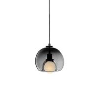 HEBXMF E27 Screw Single-head Chandelier, Nordic Industrial Style Pendant Light, Personalized Glass Hanging Lamp Lampshade, Bedroom Restaurant Bar Decoration Lights Fixtures
