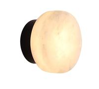 HEBXMF Flush Mount Marble Wall Lamp, Modern Industrial Style Wall Sconce, LED Warm Light Personality Wall Light, Bedroo Living Room Balcony Decoration Lighting Fixtures