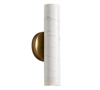 HEBXMF French Minimalist Style Wall Light, E26 Light Source Marble Wall Lamp, Single Head Creative Wall Sconce, Living Room Hallway Dining Room Wall Mounted Light Fixtures
