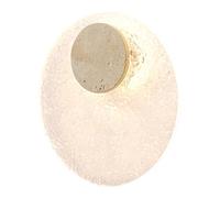 HEBXMF French Minimalist Style Wall Light, LED Light Source Single Head Wall Lamp, Round Yellow Travertine Resin Wall Sconce, Hallway Living Room Entryway Wall Mounted Lighting Fixtures