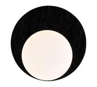 HEBXMF LED Light Source Single Head Wall Light, Modern Industrial Style Wall Lamp, Minimalist Round Black Travertine Glass Wall Sconce, Restaurant Hotel Balcony Wall Mounted Light Fixtures