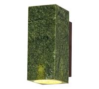 HEBXMF Minimalist Rectangular Wall Light, Nordic Industrial Style Wall Sconce, E26 Light Source Jade Wall Lamp, Bedroom Hallway Living Room Wall Mounted Lighting Fixtures