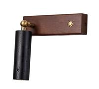 HEBXMF Modern Industrial Style Wall Light, G9 Light Source Black Travertine Wood Wall Lamp, Single Head Minimalist Wall Sconce, Dining Room Bedroom Living Room Wall Mounted Lighting Fixtures