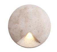 HEBXMF Natural Yellow Travertine Wall Light, Hardwired