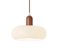 HEBXMF Nordic Industrial Style Chandelier, E27 Base Single Head Hanging Lamp, Creative Glass Flush Mount Pendant Light, Hotel Balcony Kitchen Decoration Lighting Fixtures