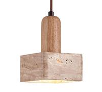 HEBXMF Nordic Industrial Style Chandelier, E27 Base Single Head Pendant Light, Creative Personality Marble Hanging Lamp, Bedroom Dining Hallway Decoration Lighting Fixtures