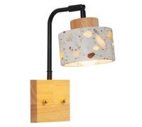 HEBXMF Nordic Industrial Style Terrazzo Wall Light, Flush Mount Minimalist Wall Lamp, E26 Base Single Head Wall Sconce, Dining Room Hallway Living Room Wall Mounted Light Fixtures