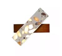 HEBXMF Nordic Industrial Style Terrazzo Wood Wall Sconce, Creative Single-Head Wall Lamp, LED Warm Light Flush Mount Wall Light, Warehouse Bedside Doorway Decorative Lighting Fixtures