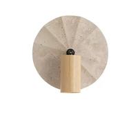 HEBXMF Nordic Industrial Style Wall Lamp, Personalized Yellow Travertine Wood Wall Light, E26 Light Source Single Head Wall Sconce, Dining Room Warehouse Entryway Decorative Light Fixtures