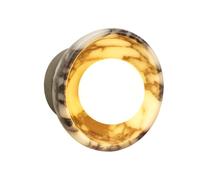 HEBXMF Single Head Personality Wall Light, Creative Bowl Shaped Marble Glass Wall Lamp, Modern Industrial Style Wall Sconce, Dining Room Living Room Balcony Wall Mounted Lighting Fixtures