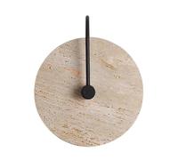 HEBXMF Single Head Round Yellow Travertine Wall Light, E27 Light Source Flush Mount Wall Lamp, Industrial Style Minimalist Wall Sconce, Restaurant Living Room Bedroom Wall Mounted Light Fixtures
