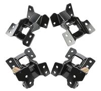 HECASA Door Hinge Kit Compatible with 1968 1969 Camaro Firebird 19681979 Chevrolet Nova Assembly Set of Hinges Black 4pc Upper and Lower