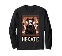 Hecate Greek Goddess Witch Mythology Magic Moon Symbolism Long Sleeve T-Shirt