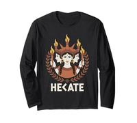 Hecate Greek Goddess Witch Mythology Magic Moon Symbolism Long Sleeve T-Shirt
