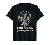 Hecate Key Crossroads Torch Greek Pagan Witchcraft Spiritual Value Graphic T-Shirt