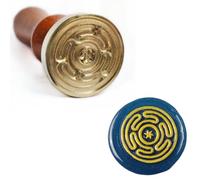 Hecate’s Wheel Seal Wax Stamp with Handle, Means Inviting Hecate’s Blessings and Prosperity into Life, Ideal for Weddings, Gift Wrapping, Envelopes