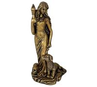 Hecate Statue Resin Greek Goddess with Her Hound Hekate Statues 3.9x7.9in Witchcraft Altar Craft Creative Desktop Decorations