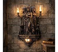 Hecate Triple Goddess Wall Sconce,7.87 in Torches Illuminates