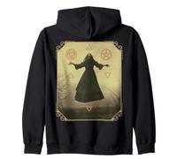 Hecate Wheel Wicca Symbols 4 Elements Witchcraft Pagan Witch Zip Hoodie