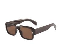 Hecatombic Retro Square UV Protection Y2K Sunglasses for Women (B)