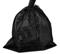 Hecaty Large Pump Barrier, Pond Pump Filter, Black Media Nylon Mesh Bag for Pond Swimming Pool Filters (Black) (13" x 13")