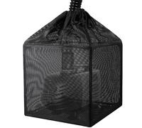 Hecaty Pump Barrier Bag, Pond Filter Bag, Anti-Clogging Cube Filter Box, Black Media Bag Pump Mesh Bag for Outdoor Water Fish Ponds(5 inch)