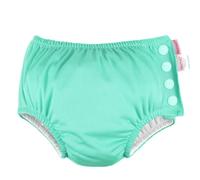 HECCEI Baby Swim Diapers Reusable Soft Swim Nappy Leak-Proof Design for Swimming Lessons/Pool/Beach (Green, 0-6 Months)