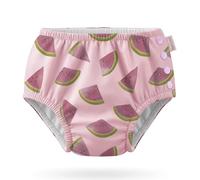 HECCEI Baby Swim Nappy Reusable Soft Diaper Leak-Proof Design, Comfortable, Washable and Adjustable Nappy for Swimming Lessons/Pool/Beach (Watermelon, 6-12 Months)