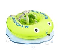 HECCEI Baby Swimming Float for 3-24 Months, Mambobaby Self-Inflating Toddler Pool Float with Carry Bag, Anti-Flip Design Baby Swim Ring for Infants and Toddlers
