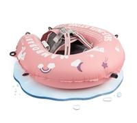 HECCEI Baby Swimming Float, Mambobaby Self-Inflating Baby Pool Float with Adjustable Shoulder Straps, Toddler Pool Float for 3-24 Months, Anti-Flip Design Baby Swim Float for Infants and Toddlers