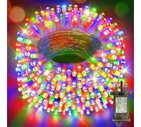 Heceltt Christmas String Lights Outdoor, 15M/49.2FT 300 LED Christmas Fairy Lights 8 Modes with Remote and Timer for House,Garden,Wedding,Party,Tree Decorations (Multicolor)