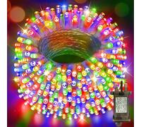 Heceltt Christmas String Lights Outdoor, 30M/98.4FT 600 LED Christmas Fairy Lights 8 Modes with Remote and Timer for House,Garden,Wedding,Party,Tree Decorations (Multicolor)