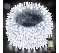 Heceltt Christmas String Lights Outdoor, 30M/98.4FT 600 LED Christmas Fairy Lights 8 Modes with Remote and Timer for House,Garden,Wedding,Party,Tree Decorations (Cool White)