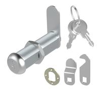 Hecfu 1 Pcs Cabinet Locks with Keys, 2-1/8" Cam Lock keyed Alike, Mailbox Locks with Keys Replacement for File Cabinet Drawer RV Storage Door, Mailbox Lock for Cabinets, Zinc Alloy