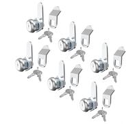 Hecfu 6 Pack Cabinet Lock Mailbox Locks, 5/8" Cam Lock Keyed Alike, Secure Drawer RV Storage Locks Truck Tool Box Lock Replacement, Zinc Alloy