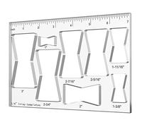 Hecfu 8 in 1 Router Templates for Woodworking, Router Jigs Decorative Template, Butterfly Key Inlay Templates