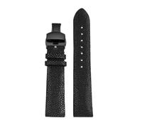 HECHENBAO 20mm 22mm Watch Band Resistant Watchband Strap Black Blue Red Suitable For Daily Wear(Black-black B,22mm)