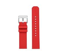 HECHENBAO Fluororubber Watch Band Male Compatible With T120.417 Sagitar T125 Black Samurai Strap 20mm 22mm Suitable For Daily Wear(Red-silver,20mm)