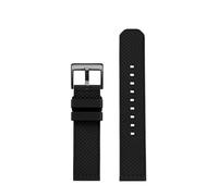 HECHENBAO Fluororubber Watch Band Male Compatible With T120.417 Sagitar T125 Black Samurai Strap 20mm 22mm Suitable For Daily Wear(Black-black,22mm)